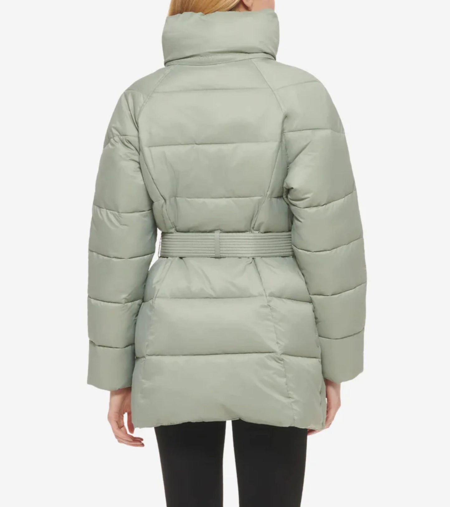 Women's Belted Zip-up Jacket (8014384562423)