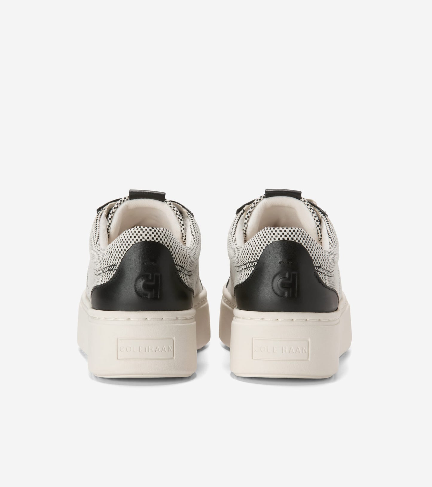 W32402:IVORY CANVAS/BLACK LEATHER