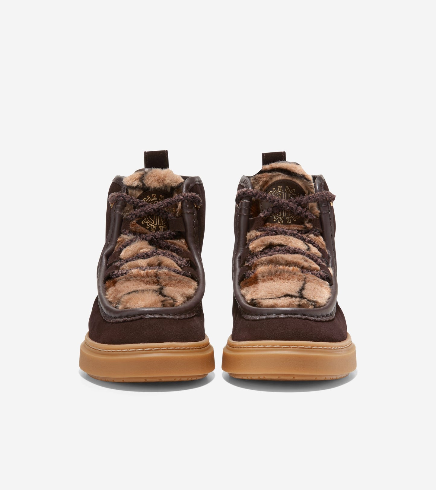 W26326:CH DARK CHOCOLATE WP SUEDE/ BROWN PLAID FUR/CH DARK CHOCOLATE&IVORY LACES/MEDIUM GUM OS (8086479929591)