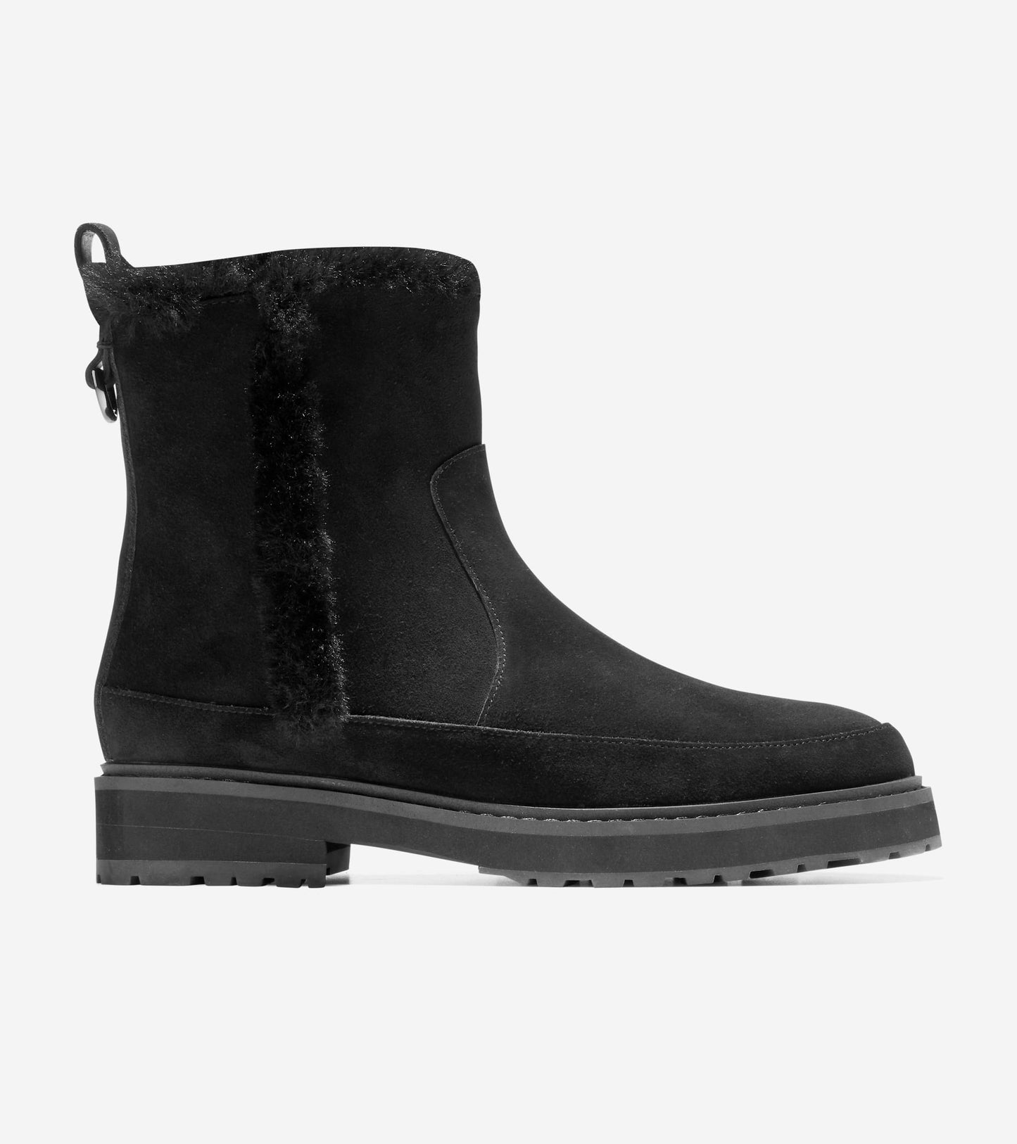 W26255:BLACK AGORA WP SUEDE/ BLACK FUR & OS/ BRUSHED GOLD HW (8086479306999)