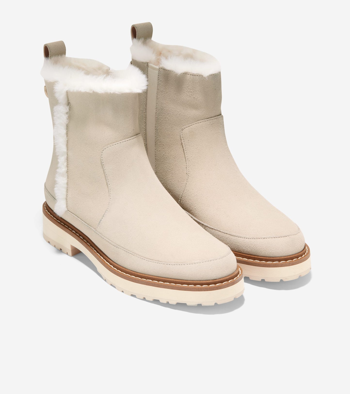 W26256:ANGORA AGORA WP SUEDE/ NATURAL FUR/ DK NAT WELT/ TONAL OS/ BRUSHED GOLD HW (8086479405303)