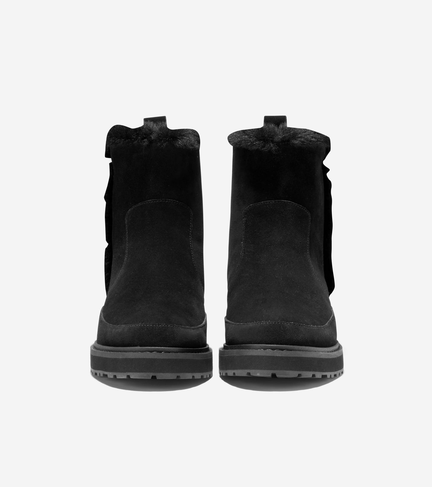 W26255:BLACK AGORA WP SUEDE/ BLACK FUR & OS/ BRUSHED GOLD HW (8086479306999)