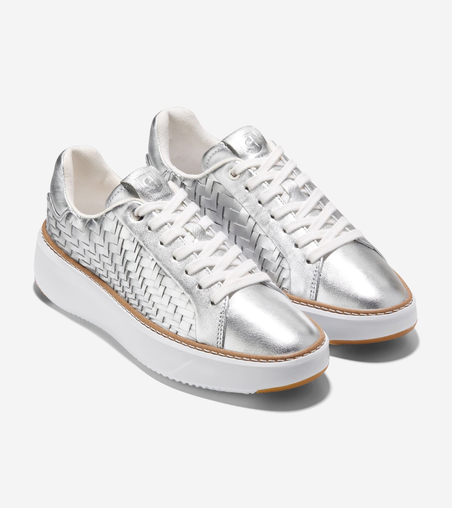 W30309:SILVER GENEVIEVE WEAVE/OPTIC WHITE (8079403942135)