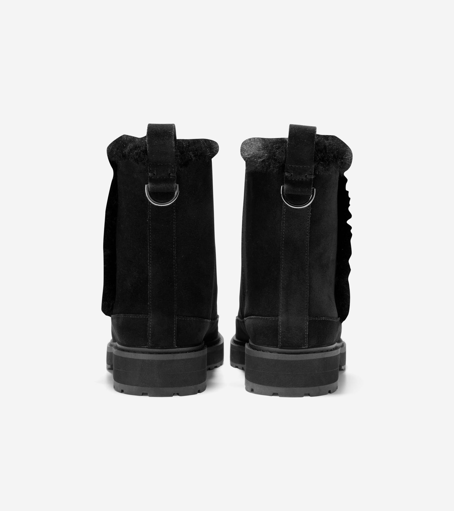 W26255:BLACK AGORA WP SUEDE/ BLACK FUR & OS/ BRUSHED GOLD HW (8086479306999)