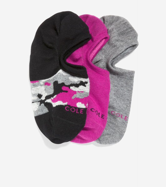 Women's 3-Pair Camo Sneaker Liner Socks (7914231824631)