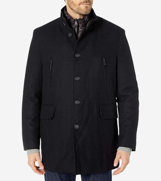 Տղամարդու Melton 3-in-1 վերին աճկոն ժիլետով