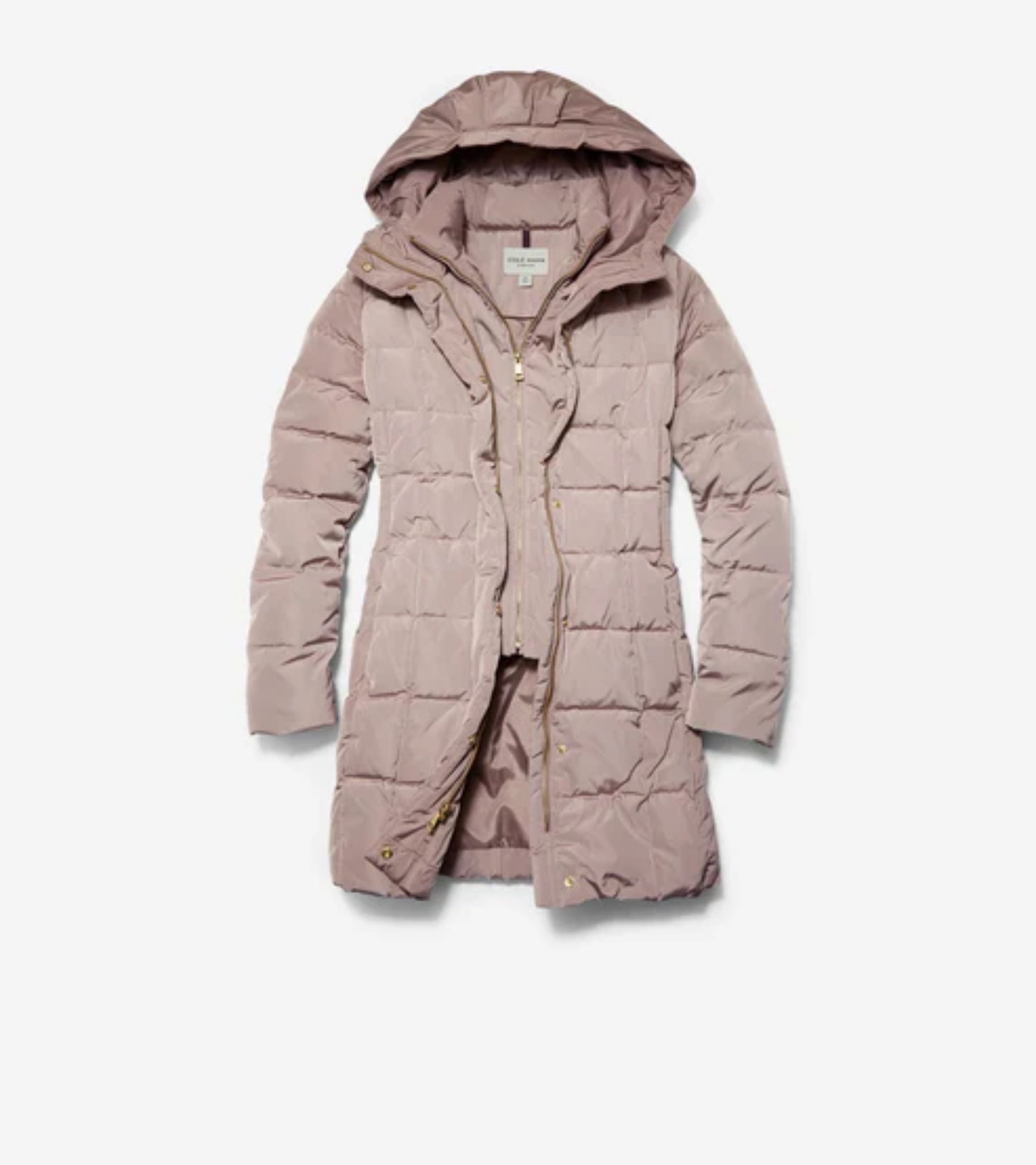Կանացի  32" Signature Hooded Taffeta Down բաճկոն