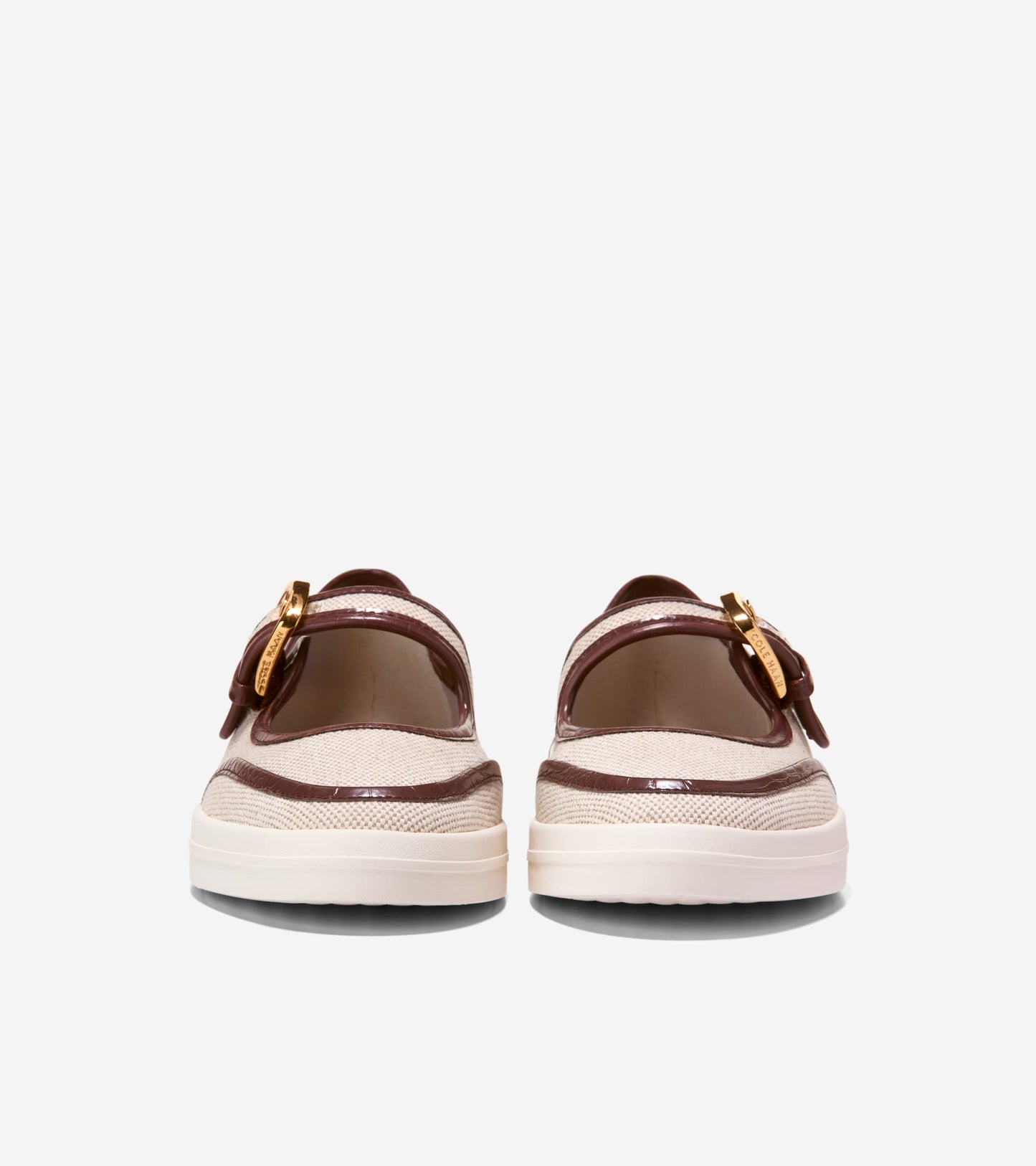 W35960:CH MAHOGANY CROC PRINT/NATURAL CANVAS