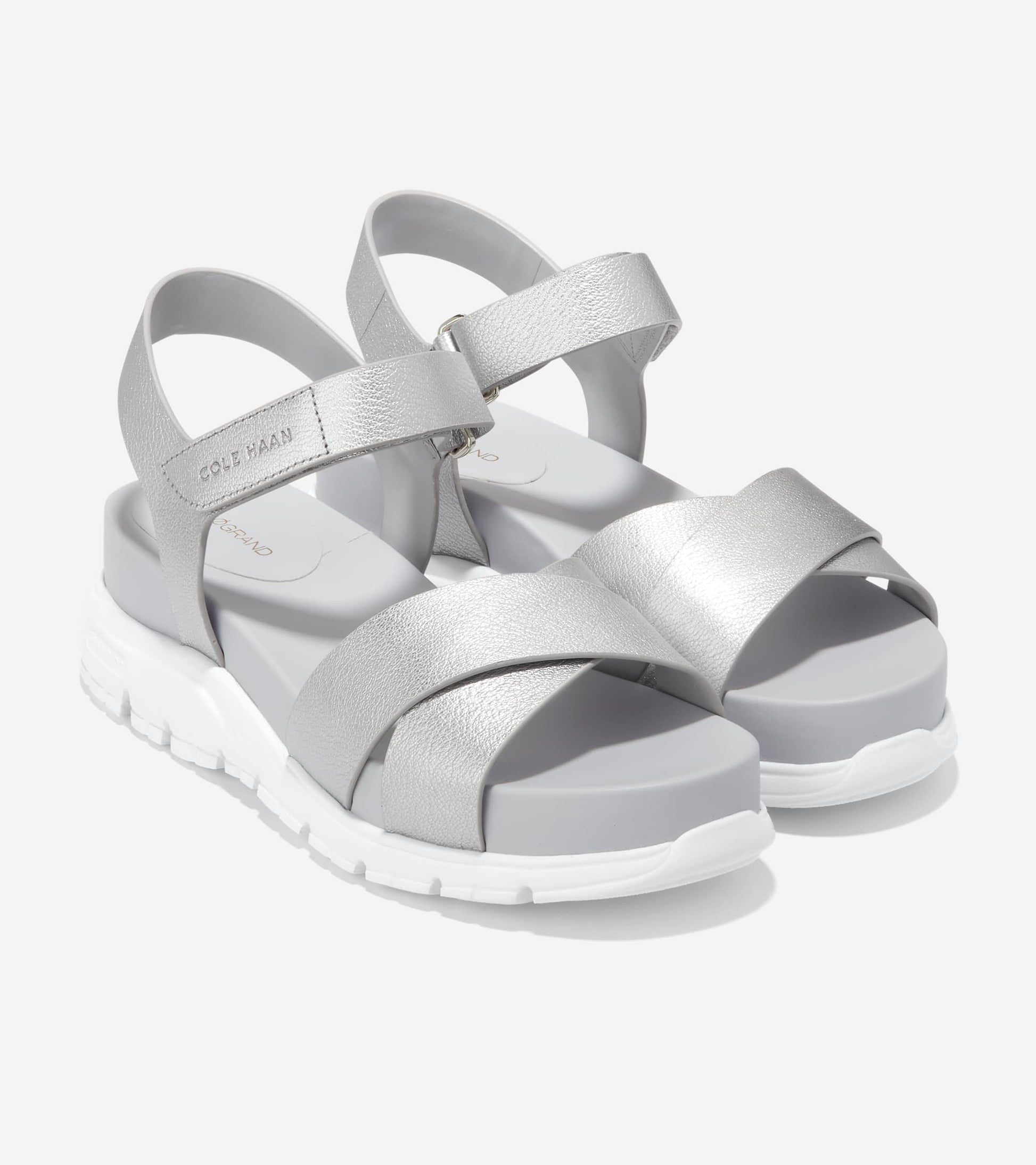 W24380:SILVER LTHR/ MICROCHIP FB/ WHT MIDSOLE