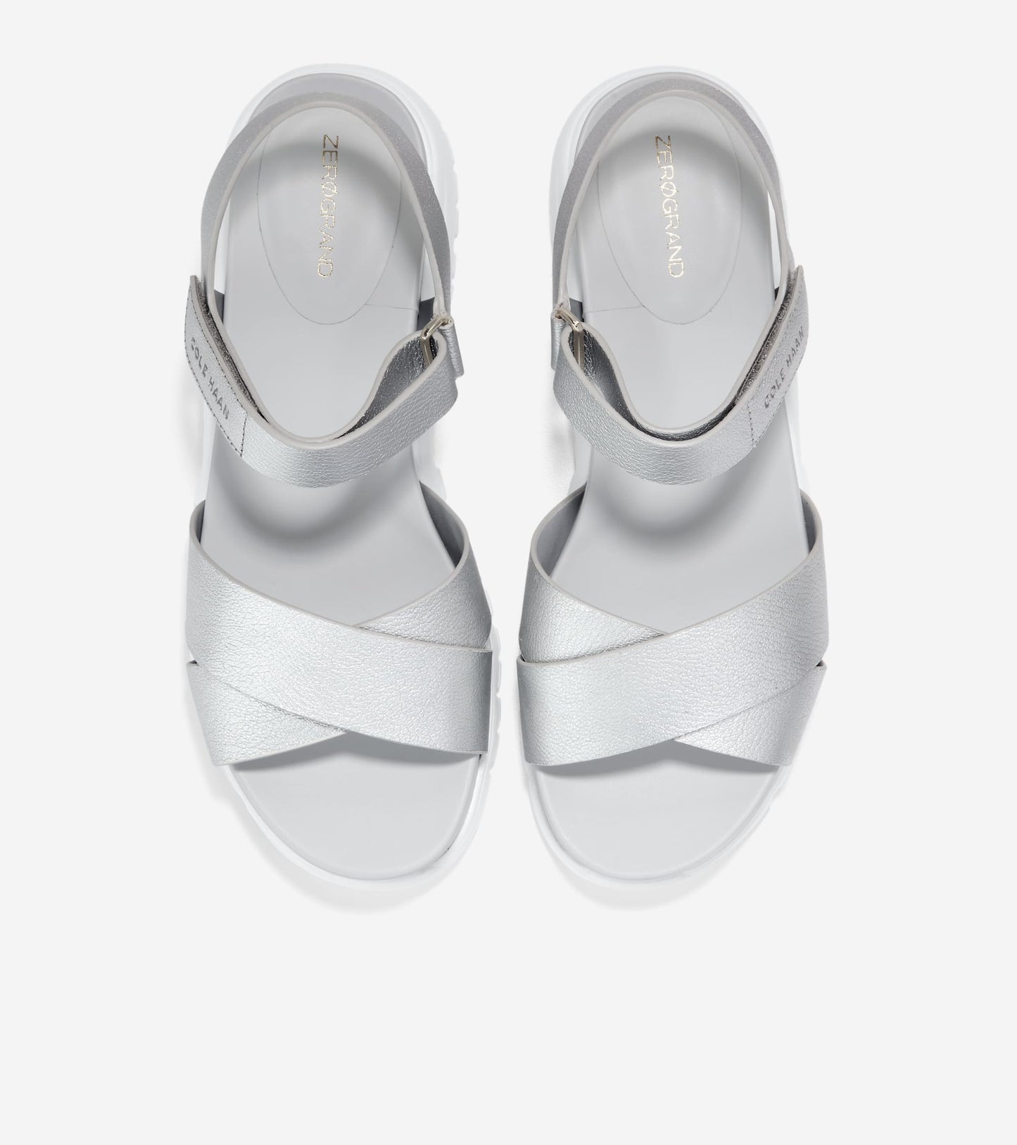 W24380:SILVER LTHR/ MICROCHIP FB/ WHT MIDSOLE