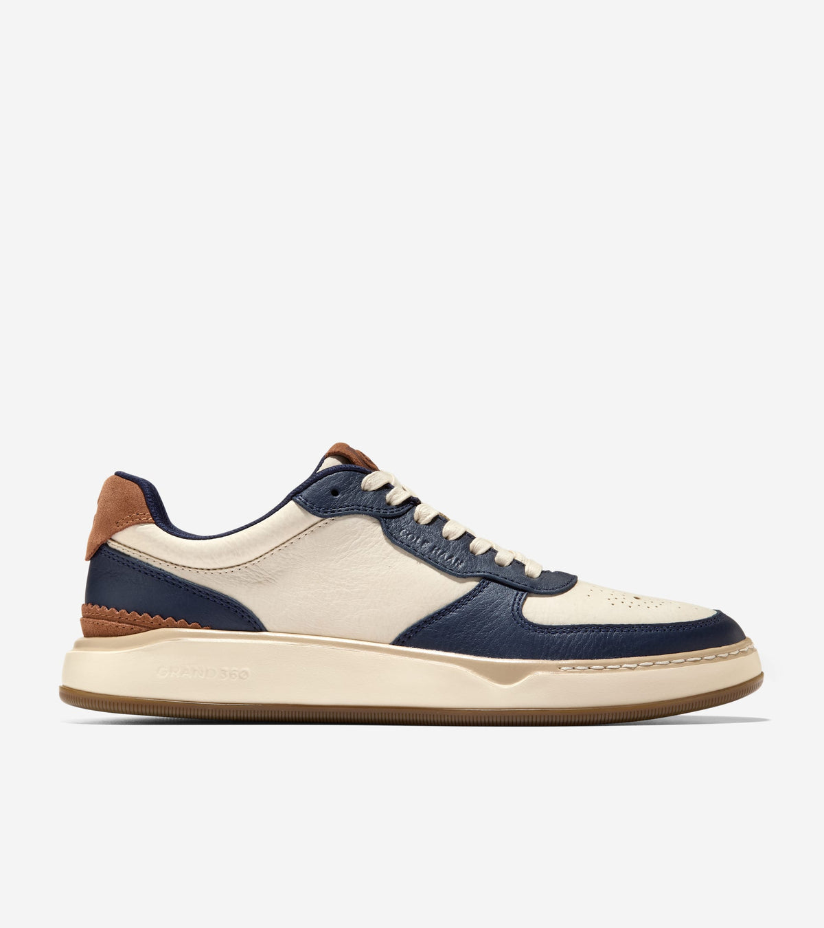 C43475:ANGORA NUBUCK / NAVY BLAZER / IVORY