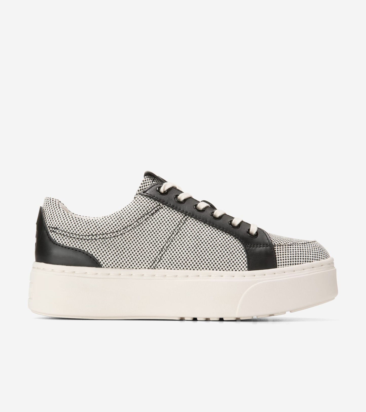 W32402:IVORY CANVAS/BLACK LEATHER