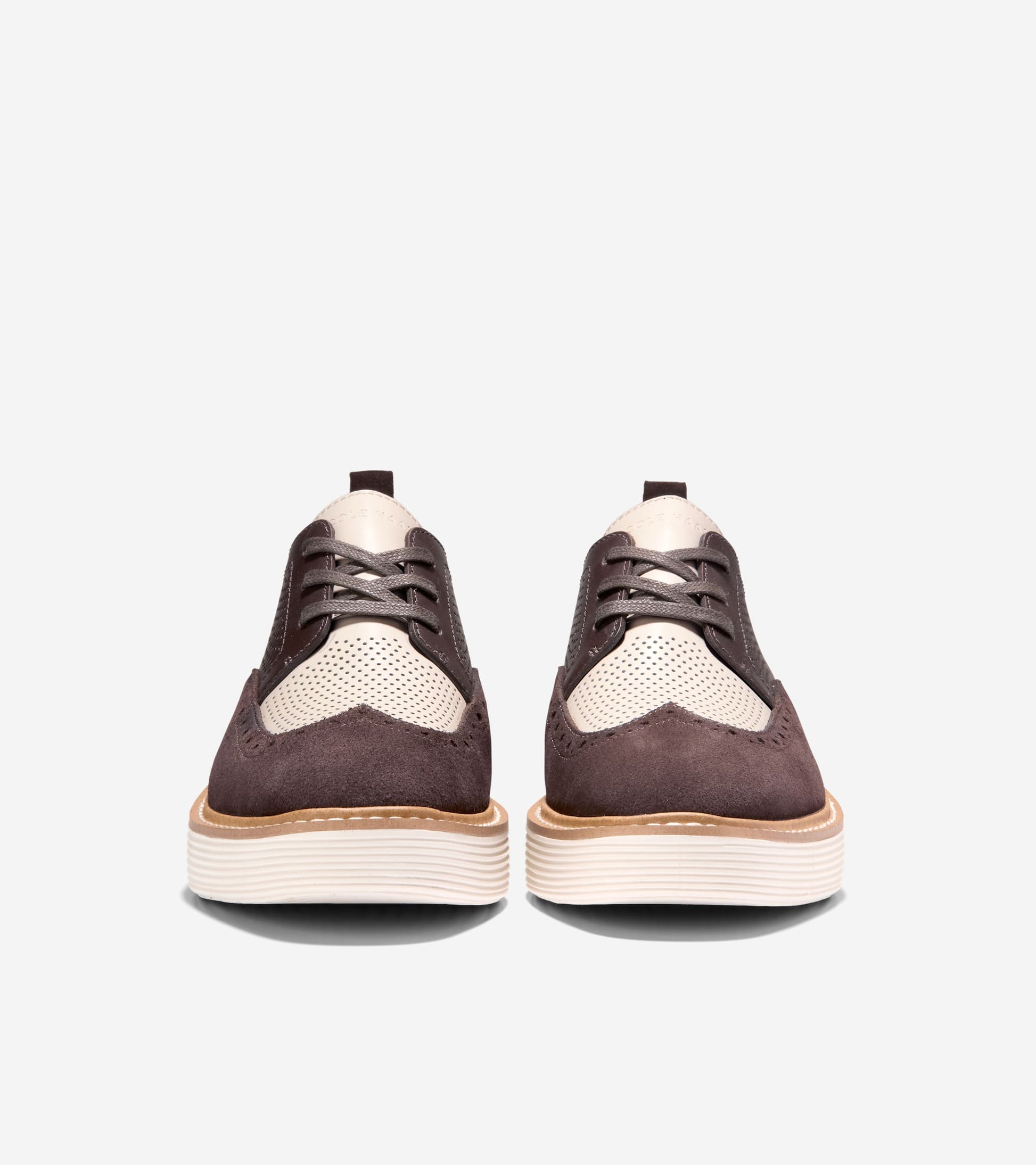 W32061:DK CHOCOLATE/SUEDE/IVORY