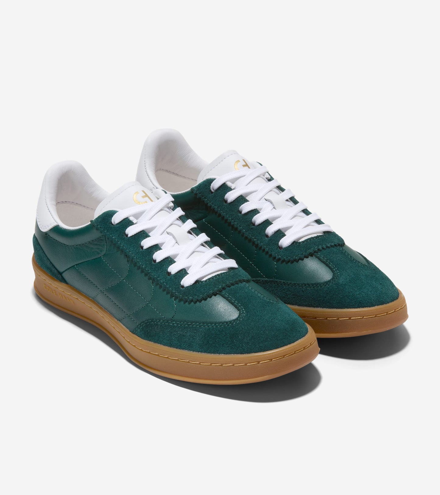 W30679:PONDEROSA PINE LEATHER AND SUEDE/OPTIC WHITE/CH GUM