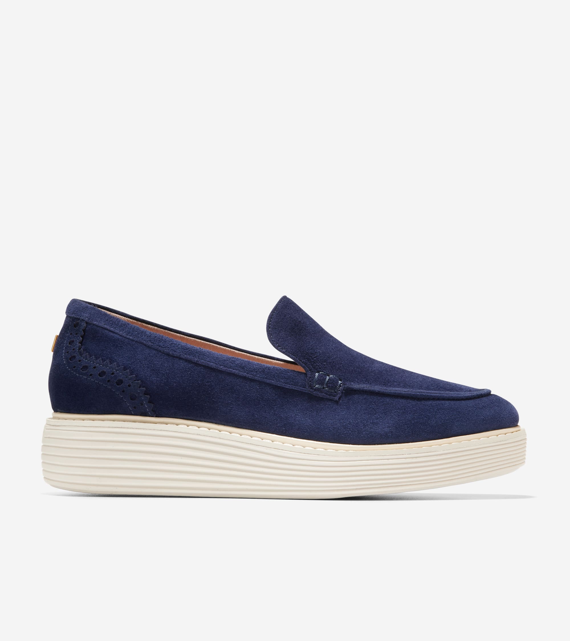 Cole haan blue suede loafers online