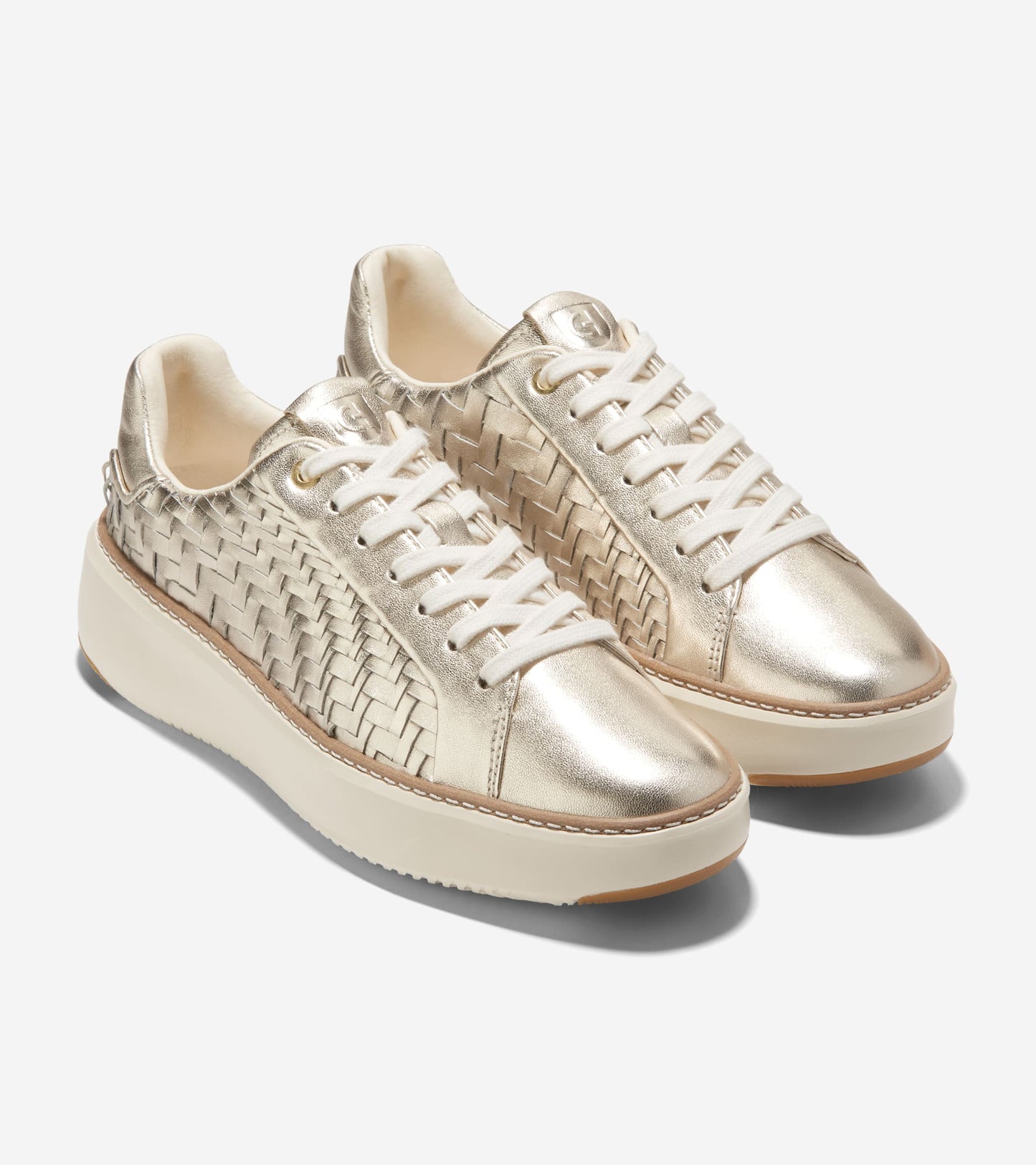 W30308:SOFT GOLD GENEVIEVE WEAVE LEATHER/IVORY (8079403909367)